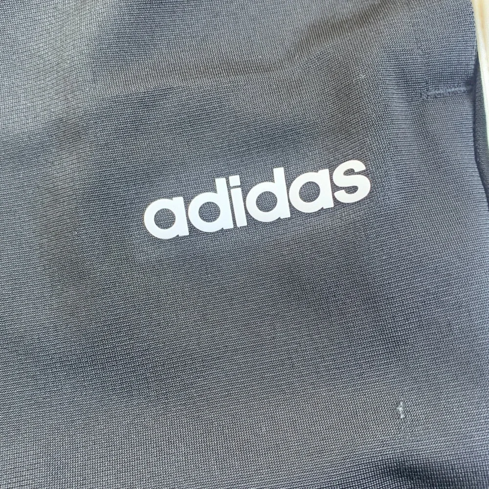 Adidas Mens DP2380 Black White 3 Stripe Track Pants Joggers Size S